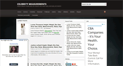 Desktop Screenshot of celebheightweight.com